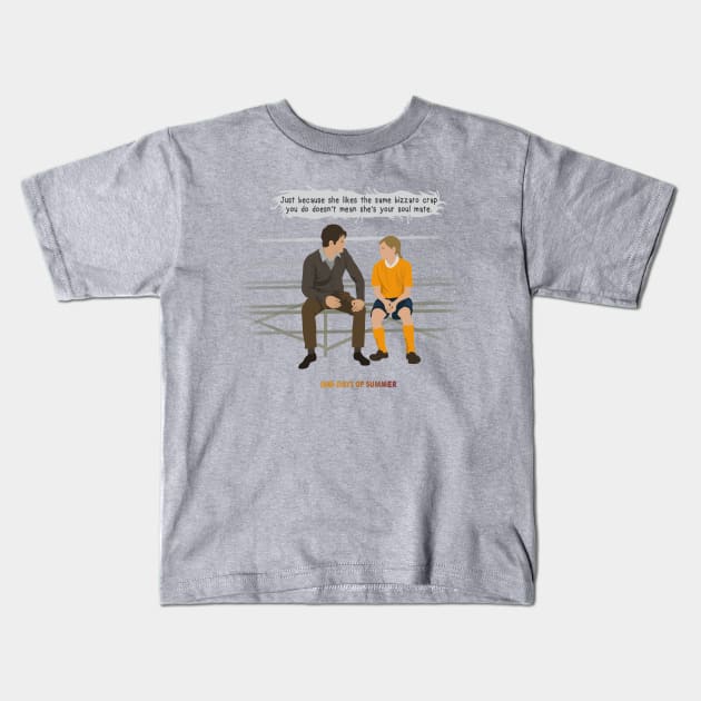 500 days of summer quote Kids T-Shirt by atizadorgris